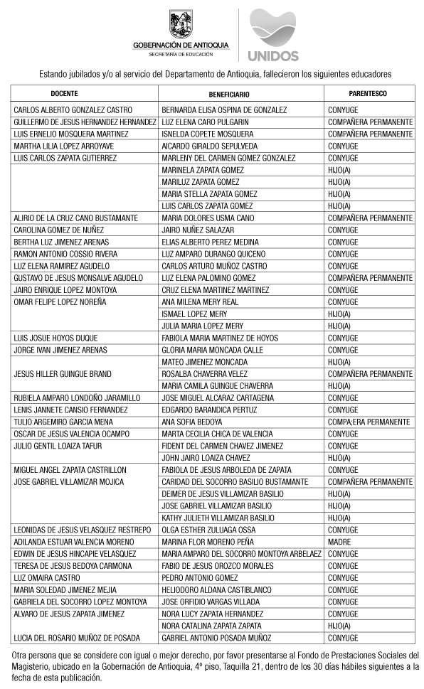 Edictos 14 de Nobiembre del 2021