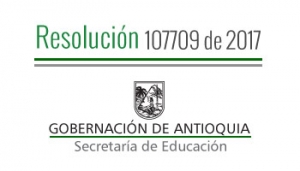 Resolución 107709 de 2017 - Por la cual se concede Vacaciones Colectivas a unos funcionarios administrativos e incorporados municipales pagados con el SGP