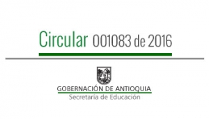 Circular 001083 de 2016 - Seguimiento a la actualización de los manuales de convivencia escolar