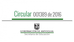 Circular 001389 de 2016 - Proceso de Contratación 2017