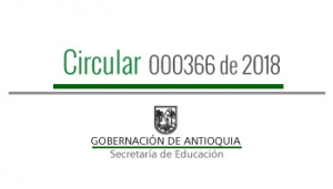 Circular 000366 de 2018 - Aclaraciones sobre el proceso de matrícula en SIMAT para población atendida en el marco del Contrato 4600008150