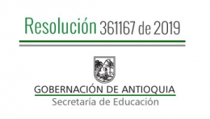 Resolución 361167 de 2019 - Por la cual se concede una Comisión de Servicios Remunerada a Docentes pagados con recursos del S.G.P.