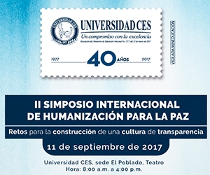 Abierta convocatoria para Simposio Internacional de Humanización para la Paz